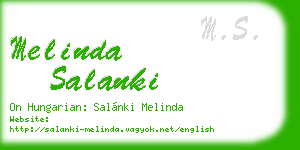 melinda salanki business card