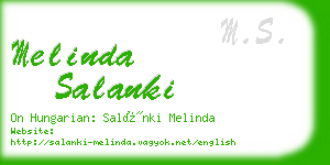 melinda salanki business card